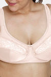 Zivame True Curv Single Layered Non Wired Full Coverage Super Support Bra - Pale Blush Cake Pink — thumbnail 4